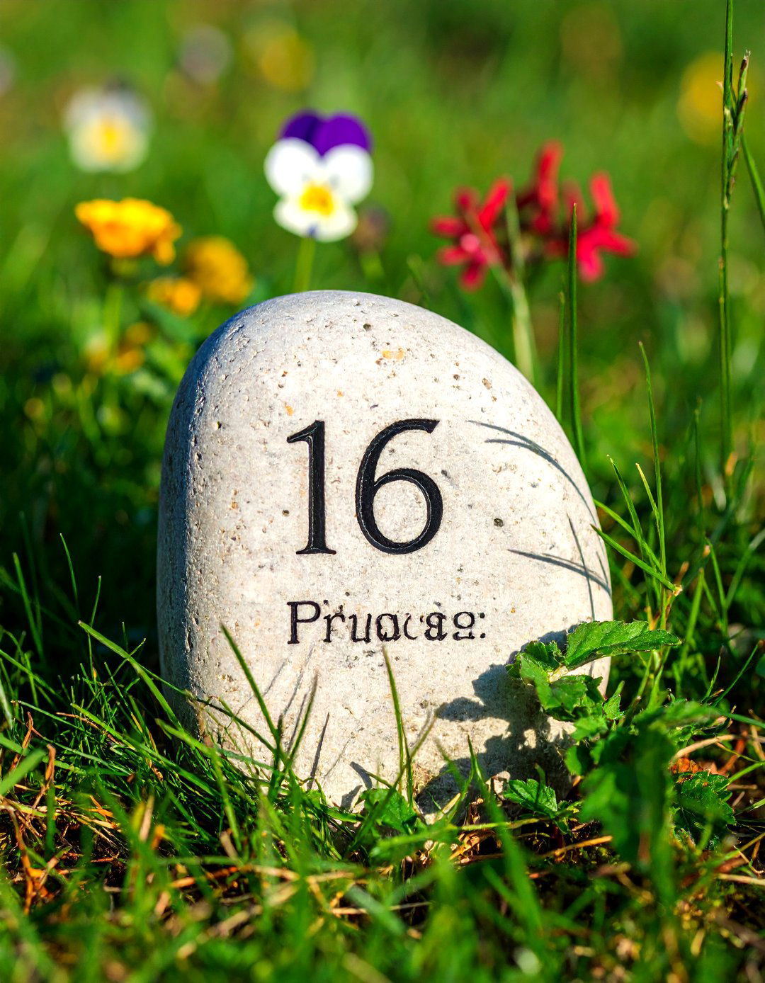 Concrete Quote Stepping Stone - 20 Garden Sign Ideas