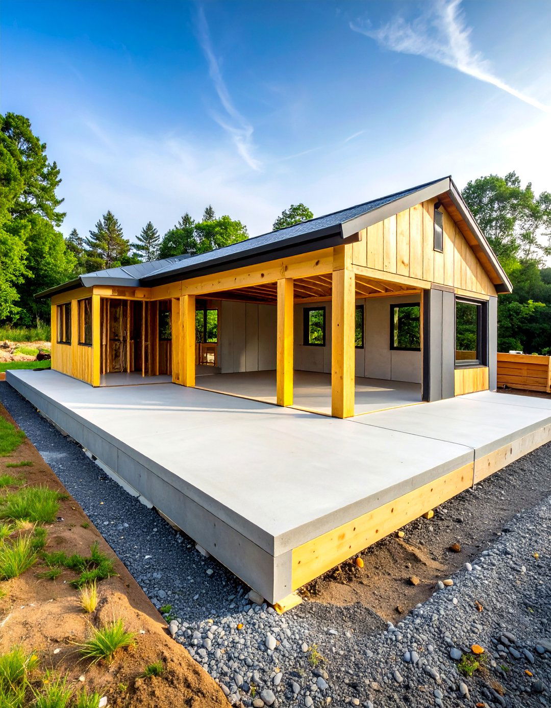 Concrete Slab Base - 20 Shed Floor Ideas