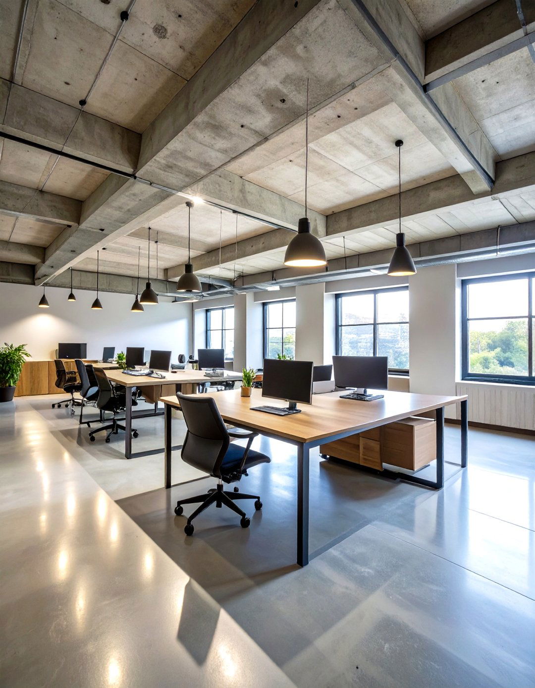 Concrete Texture Emphasis Basement Ceiling - 20 Exposed Basement Ceiling Ideas