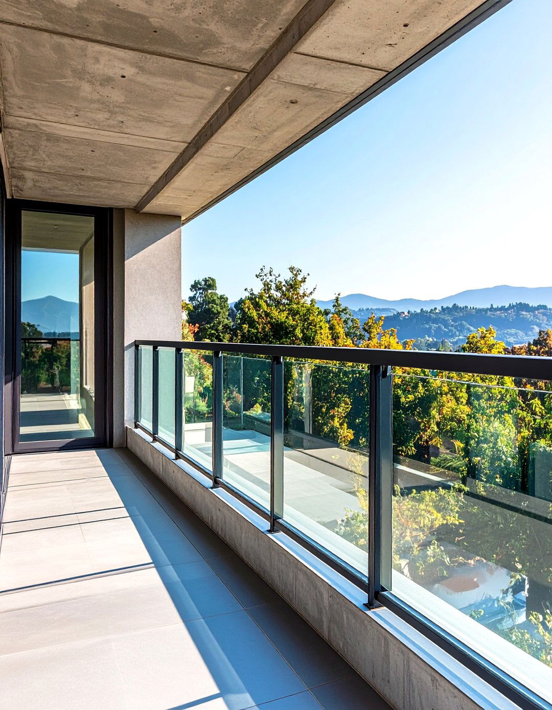 Concrete and Glass Balcony Railing Combinations - 20 Balcony Railing Design Ideas