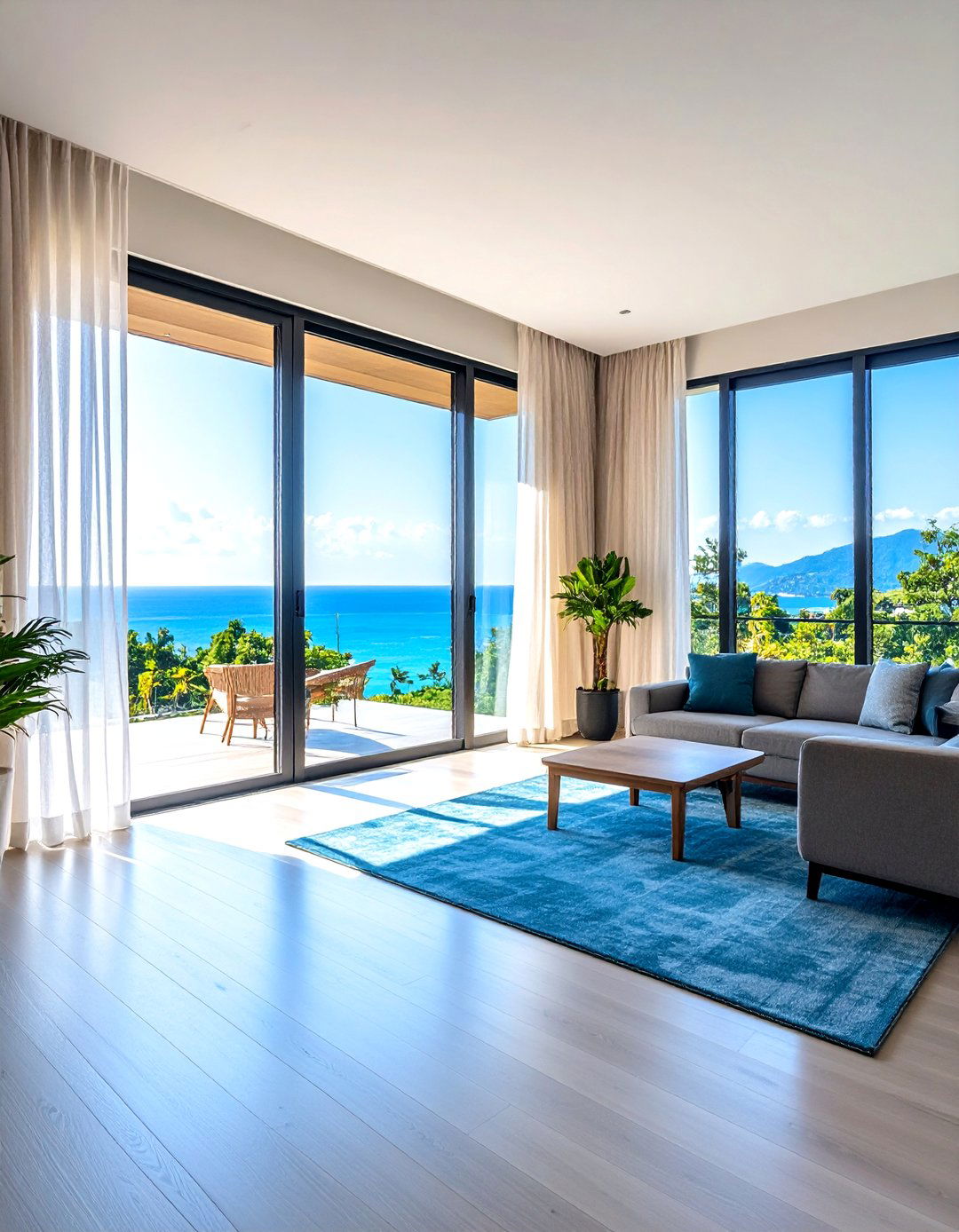Condo Interior Design Maximizing Floor to Ceiling Windows - 20 Condo Interior Design Ideas