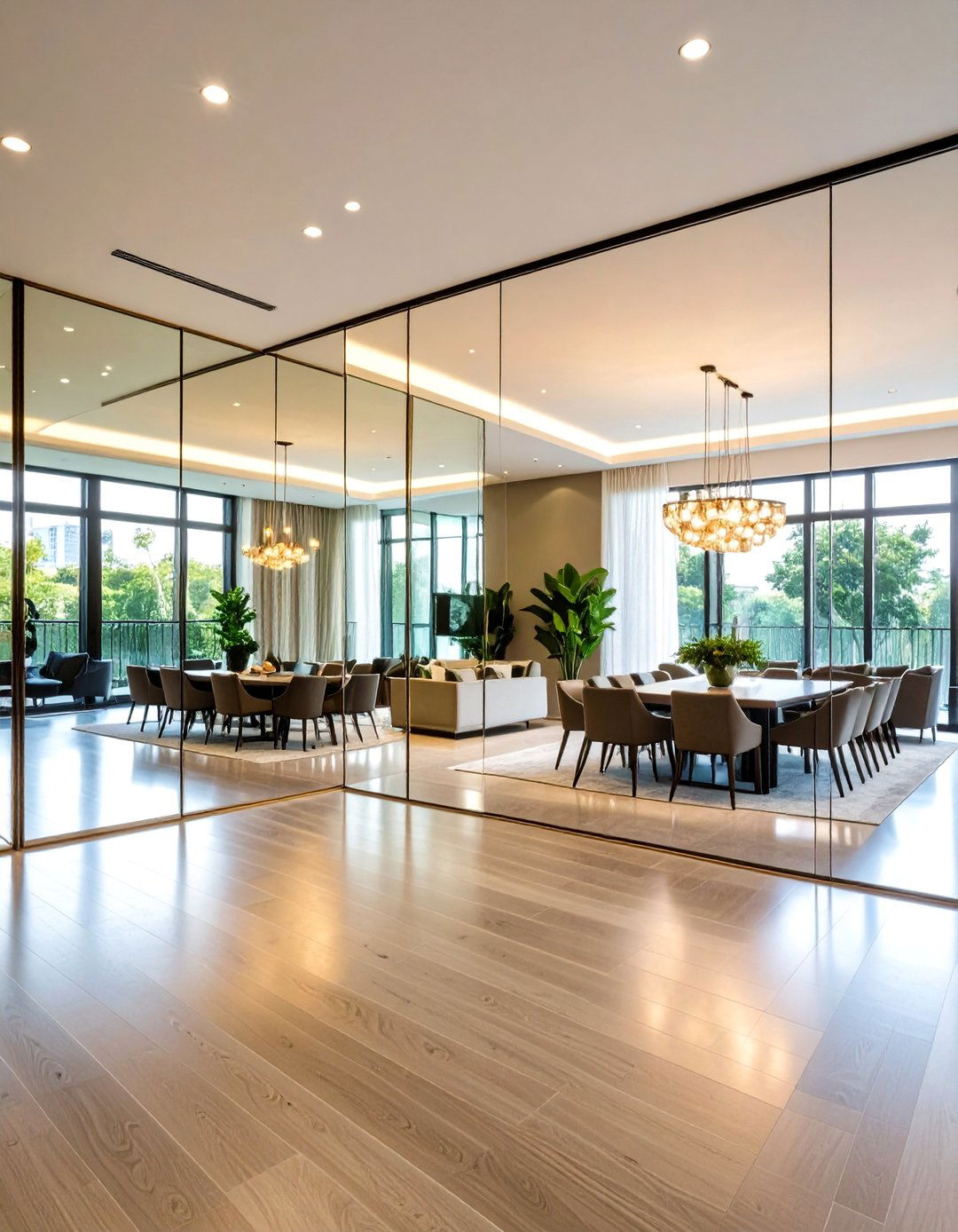 Condo Interior Design With Mirror Walls and Reflective Surfaces - 20 Condo Interior Design Ideas