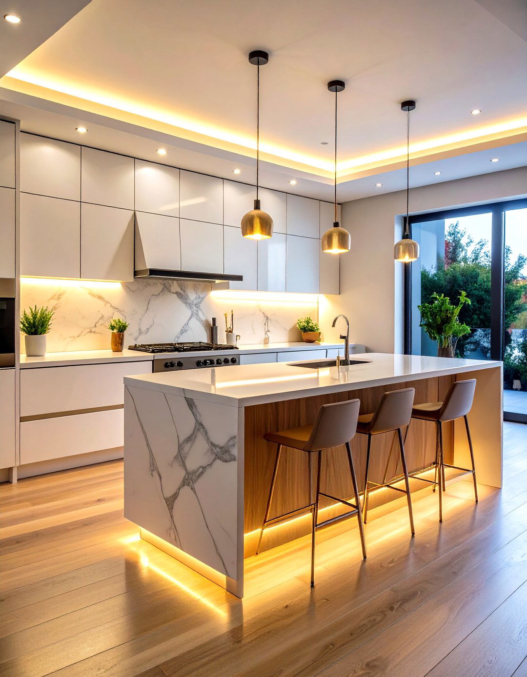 Condo Interior Design With Under Cabinet and Task Lighting Systems - 20 Condo Interior Design Ideas