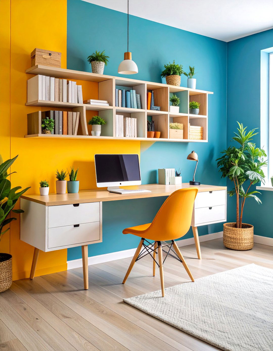 Condo Interior Design With Wall Mounted Desks and Workspace Solutions - 20 Condo Interior Design Ideas