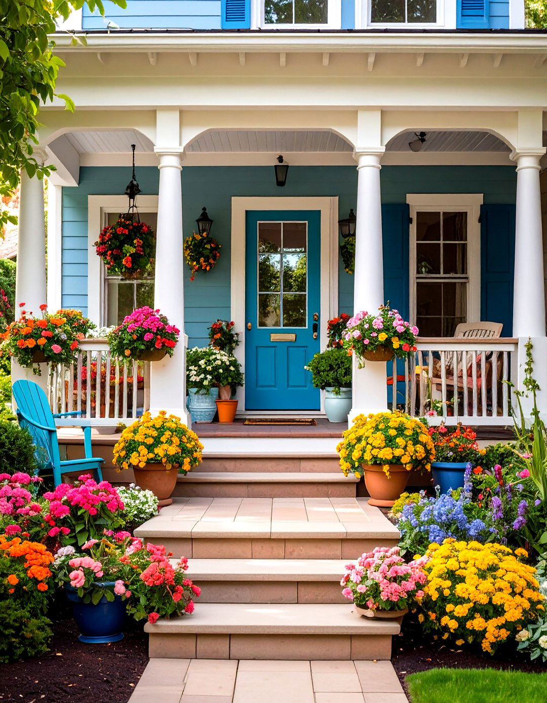 Connect Other Outdoor Spaces - 20 Small Front Porch Ideas