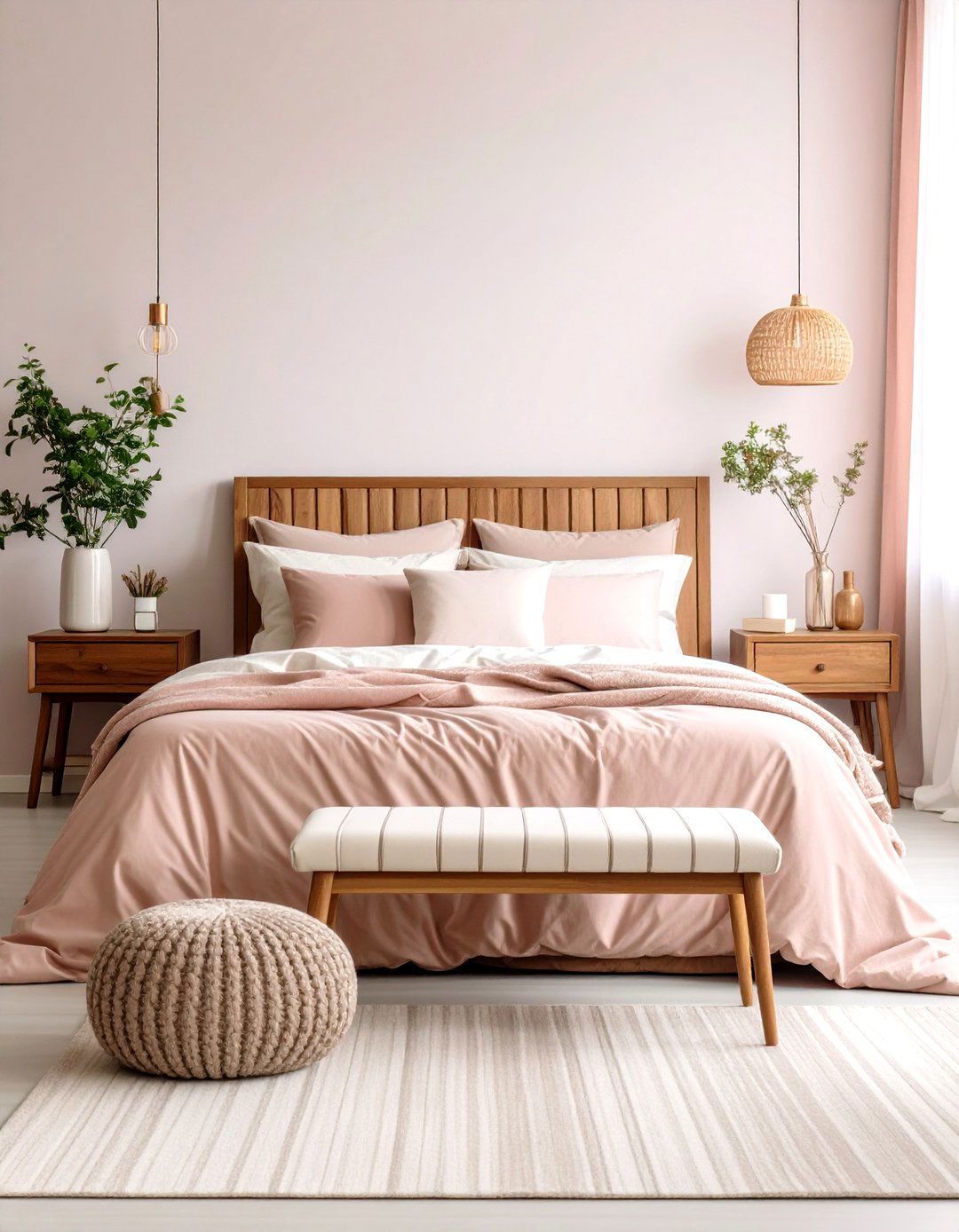 Consider a Quick Bedding Swap for Budget Friendly Dusty Rose Impact - 20 Dusty Rose Bedroom Ideas