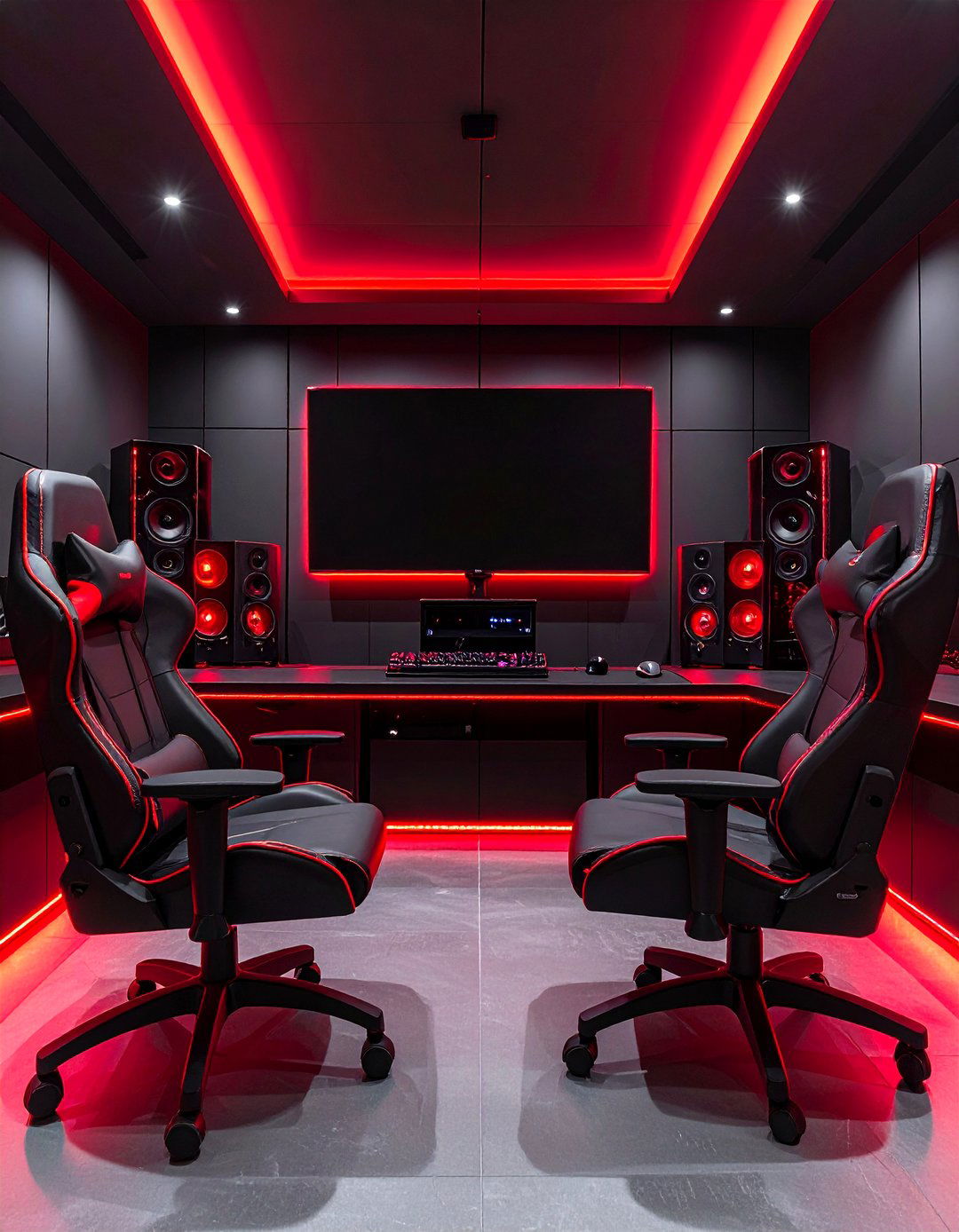 Console Red and Black Gaming Setup - 20 Red and Black Gaming Setup Ideas