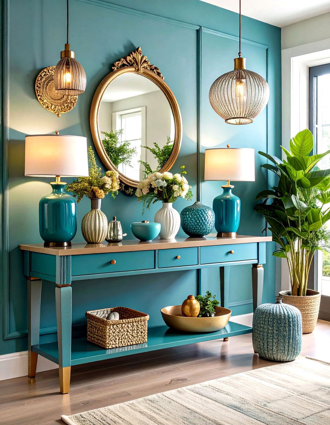 Console Table Styling Modern Entryway - 20 Modern Entryway Ideas