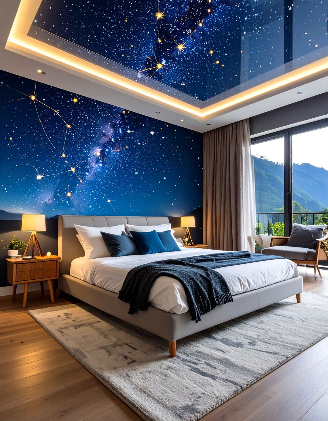 Constellation Wall Murals - 20 Space-themed Room Ideas