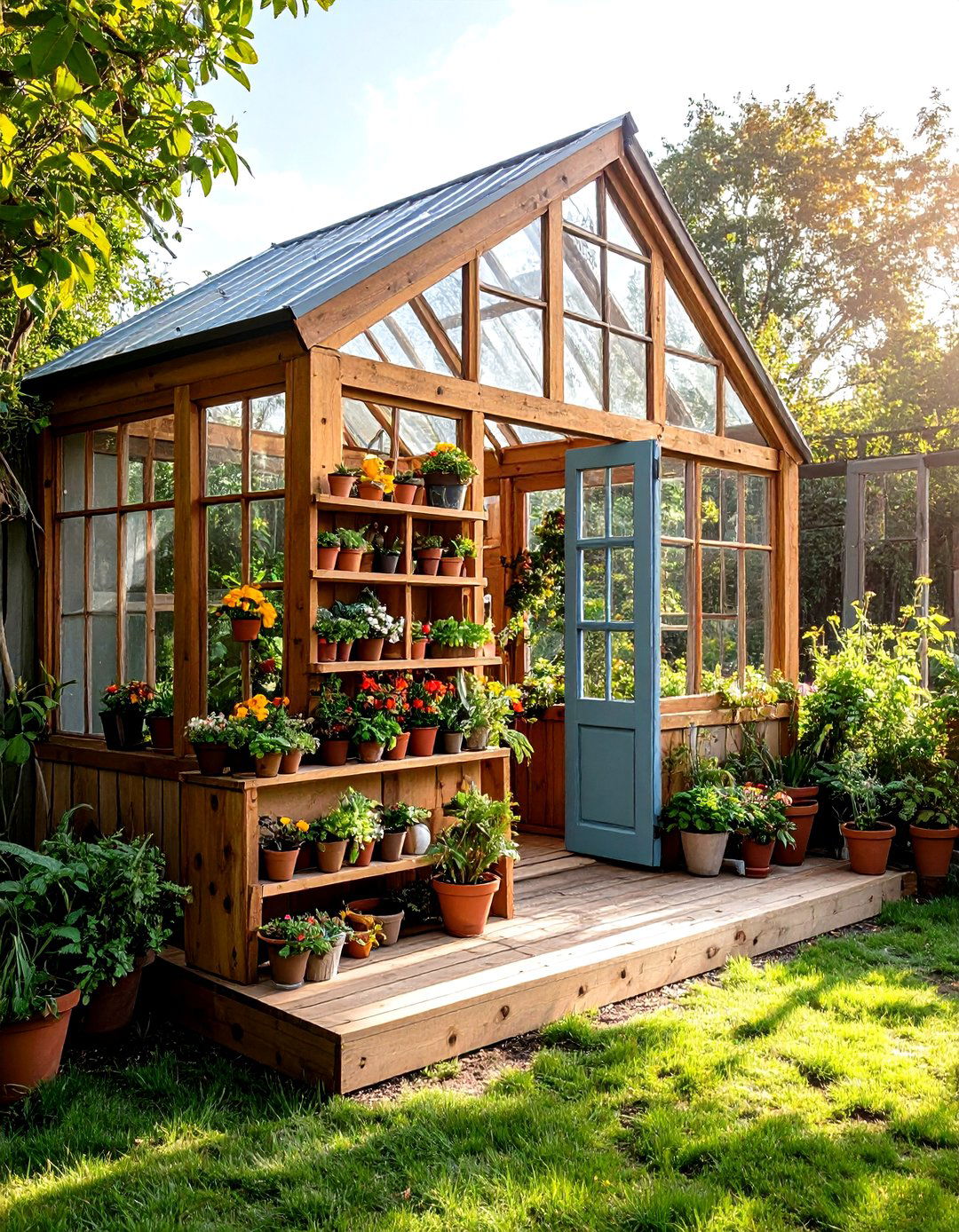 Construct a Reclaimed Window Mini Greenhouse - 20 Greenhouse Room Ideas