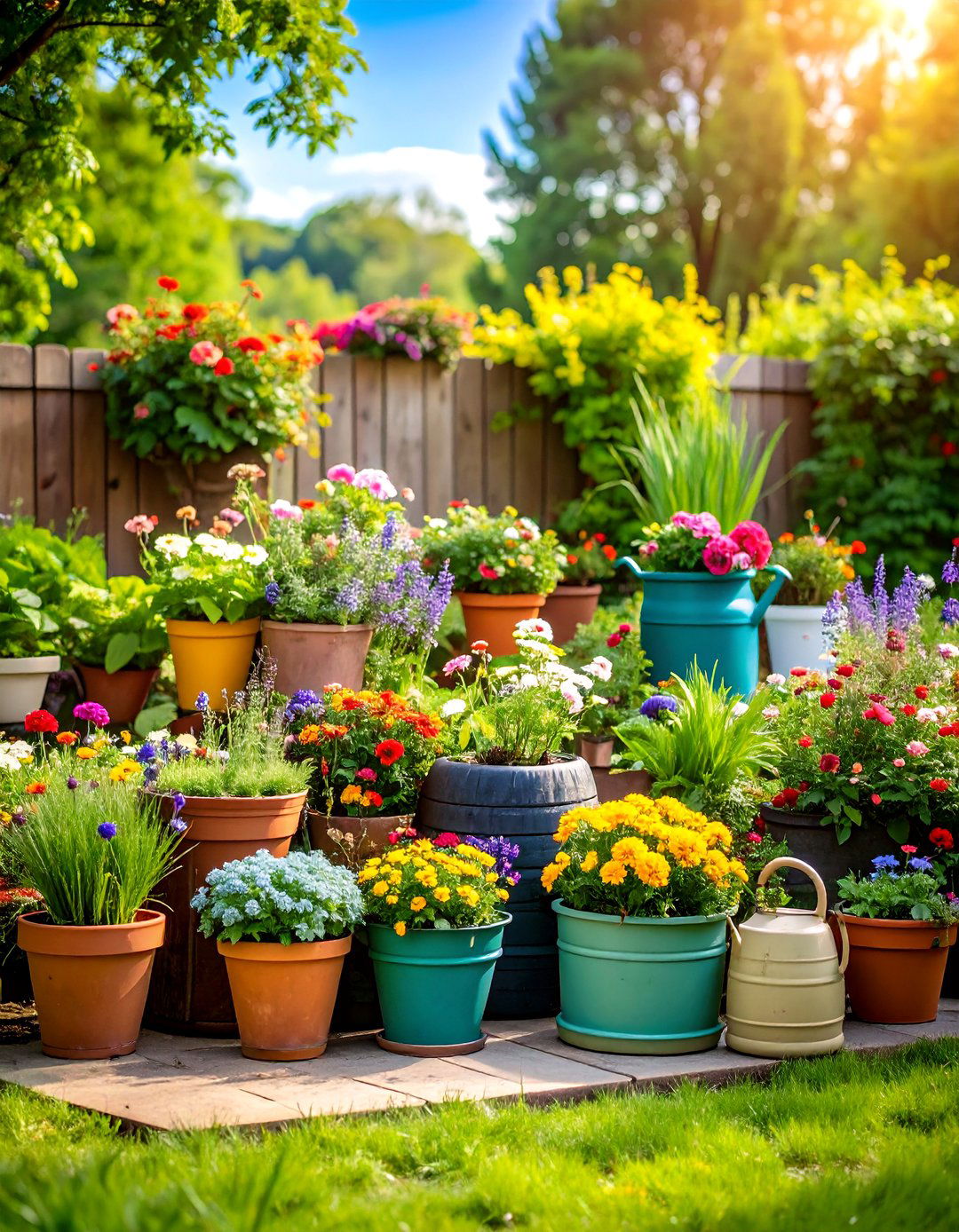 Container Garden Backyard Makeover Ideas - 20 Cheap Backyard Makeover Ideas