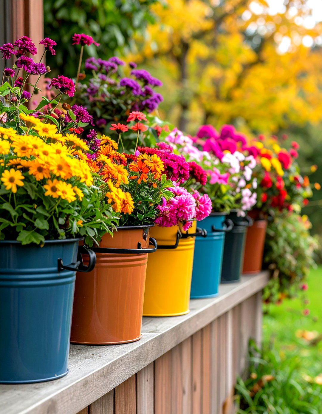 Container Gardens on Ledges - 20 Sloping Garden Design Ideas