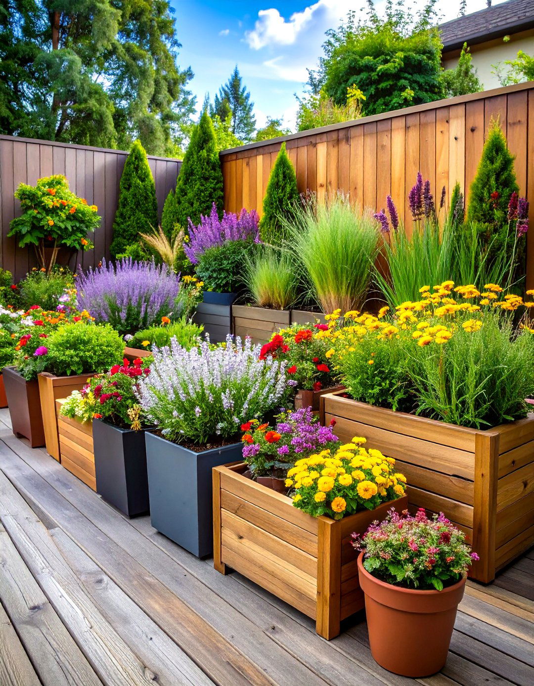 Container Gardens - 20 Small Front Yard Landscaping Ideas