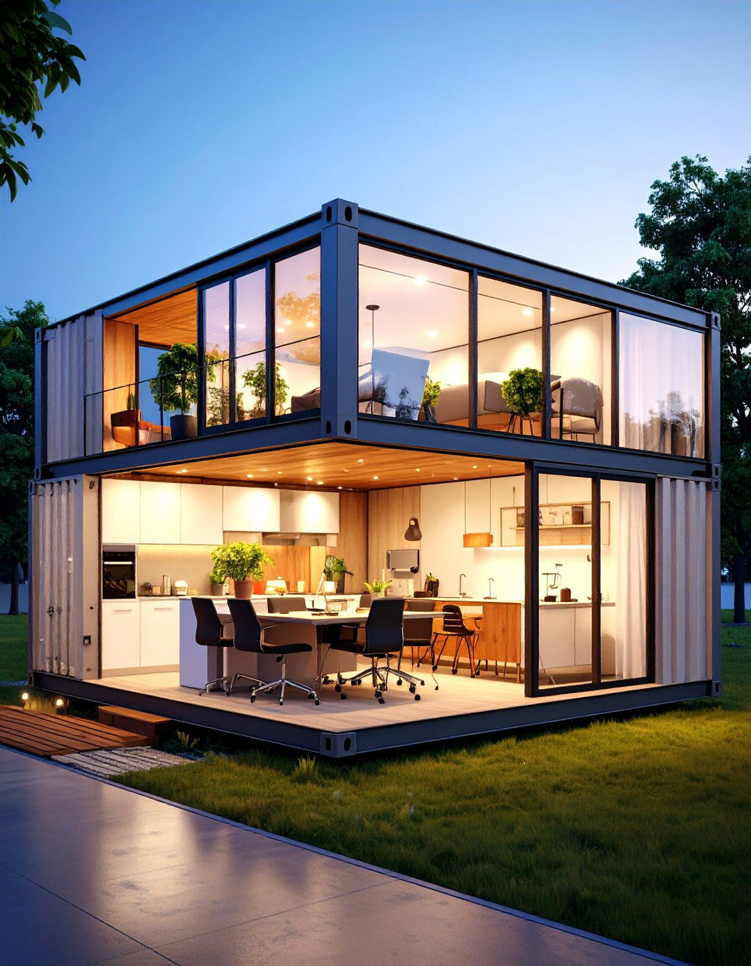 Container Office Home - 20 Container Home Ideas