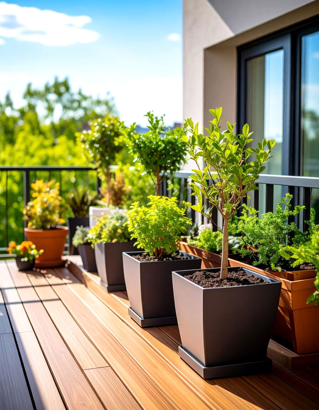 Container Tree Gardens for Small Space Solutions - 20 Tree Landscaping Ideas