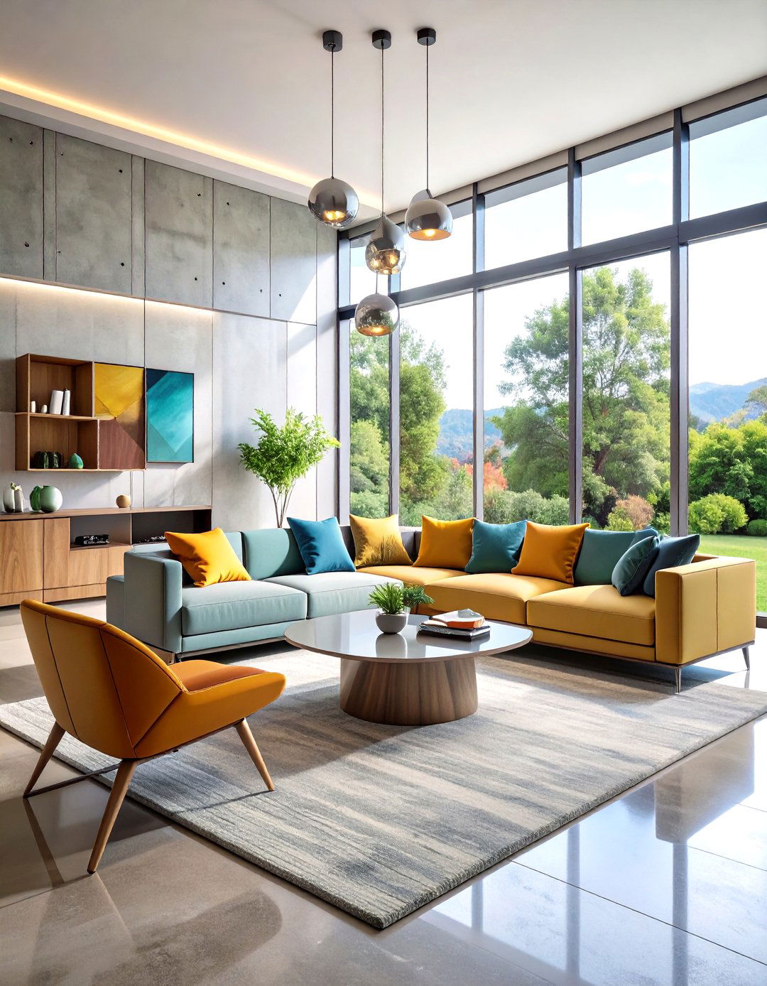 Contemporary Blue and Grey Living Room Innovations - 20 Blue and Grey Living Room Ideas
