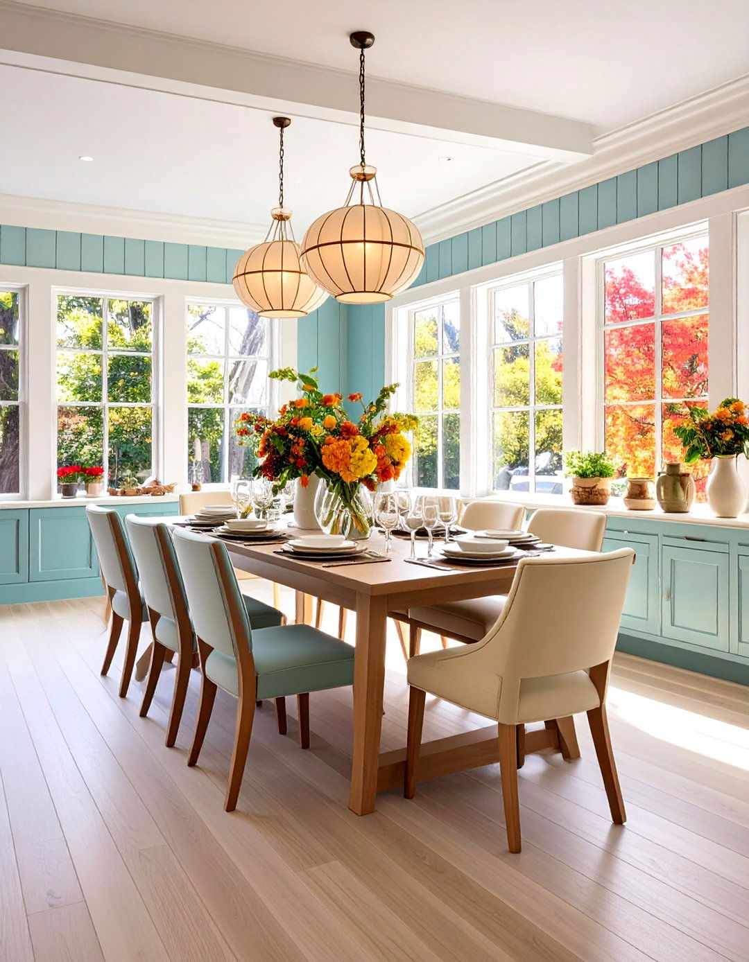 Contemporary Board and Batten Wainscoting Grid - 20 Dining Room Wainscoting Ideas