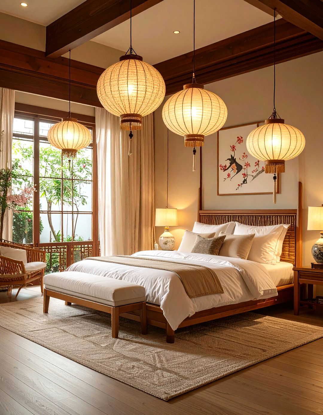 Contemporary Chinoiserie Bedroom Lighting Fixtures - 20 Chinoiserie Bedroom Ideas
