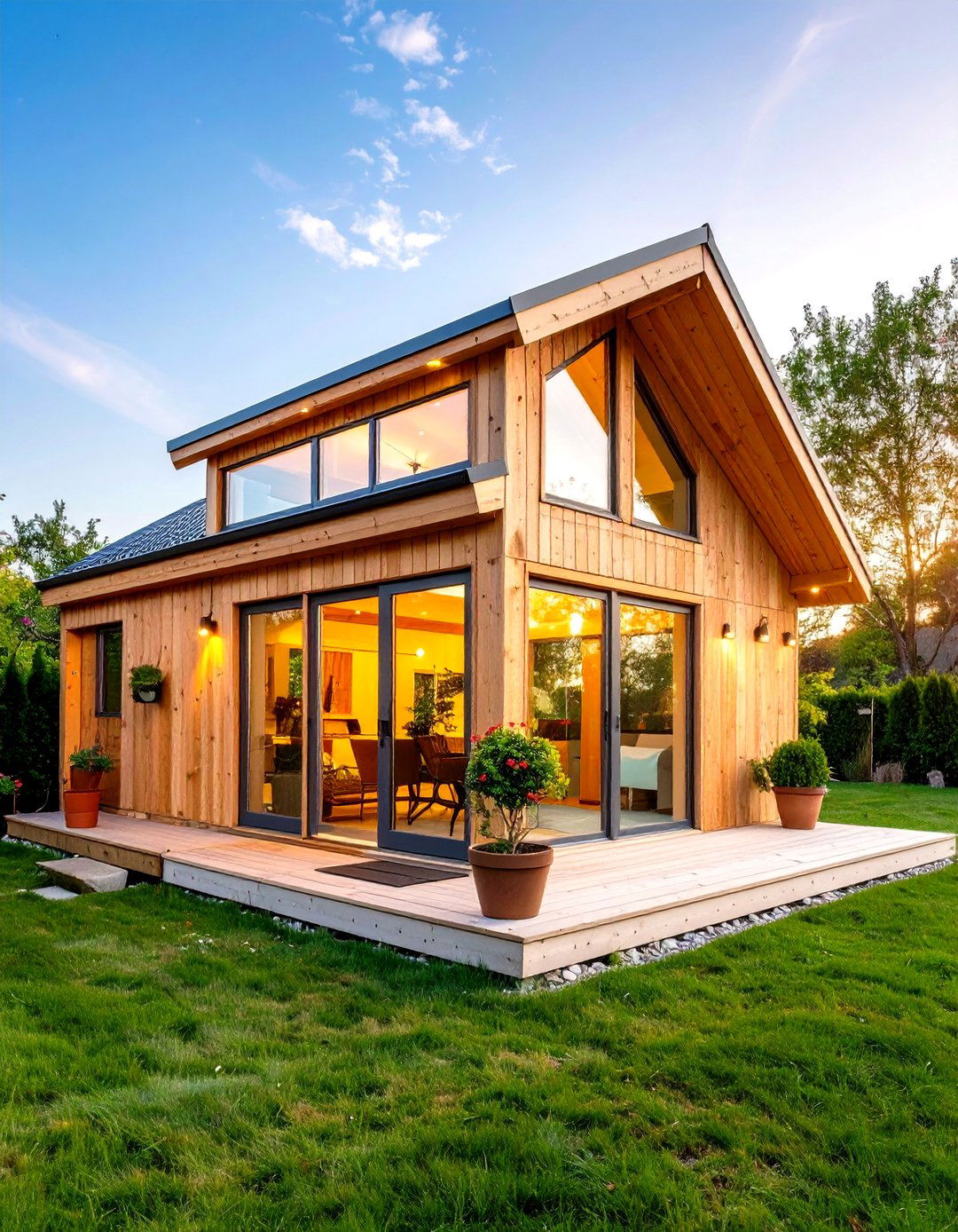 Contemporary Clerestory Window Wood Shed - 20 wood shed ideas