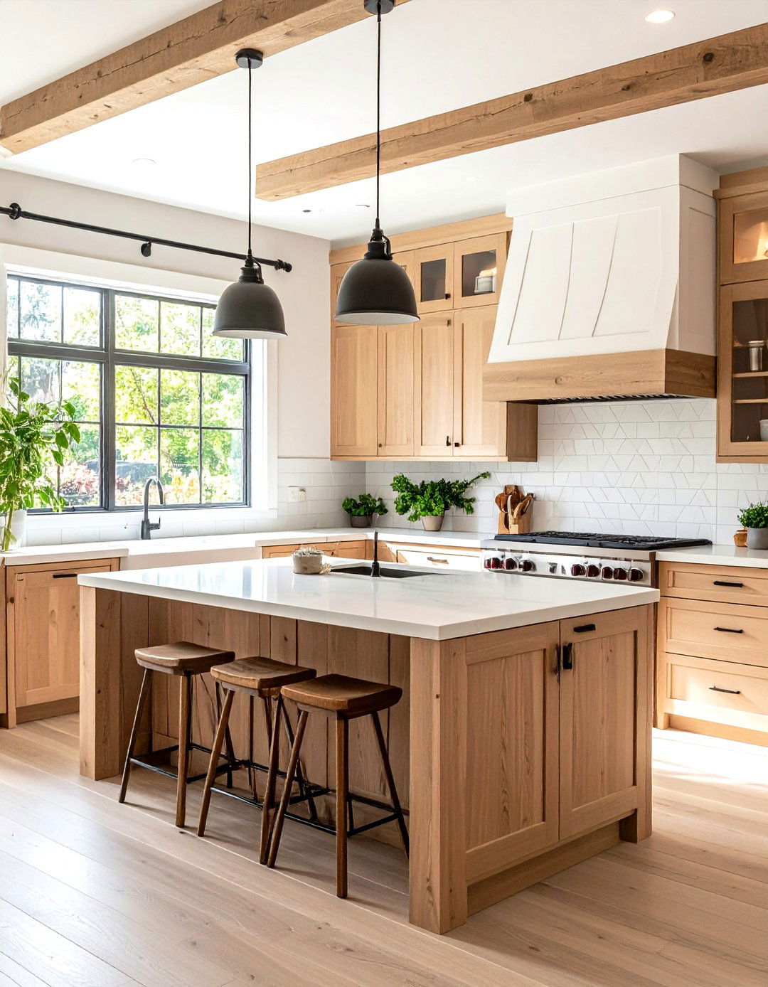 Contemporary Farmhouse Kitchen With White Appliances - 20 Kitchen With White Appliances Ideas