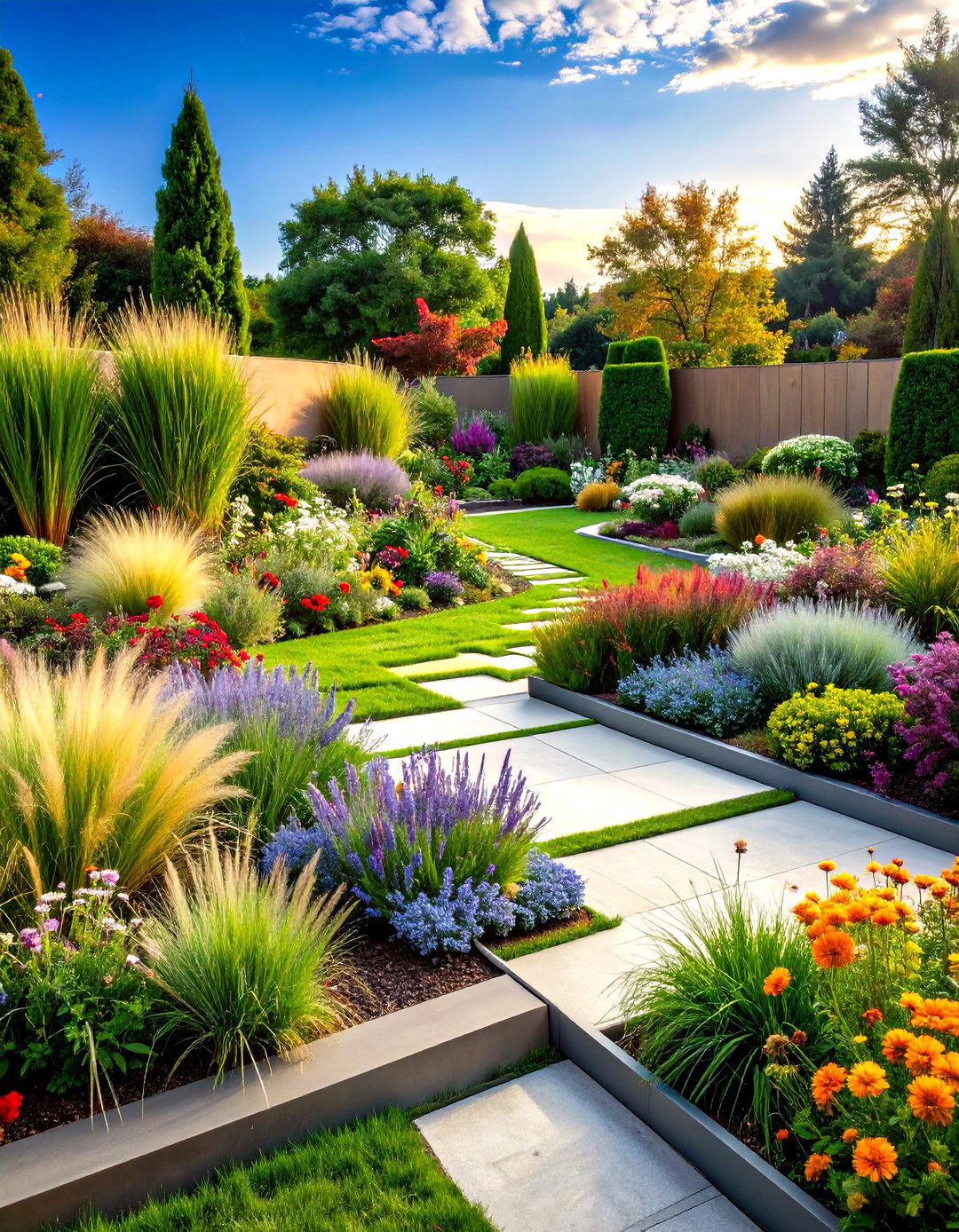 Contemporary Geometric Parterre Garden - 20 Parterre Garden Ideas