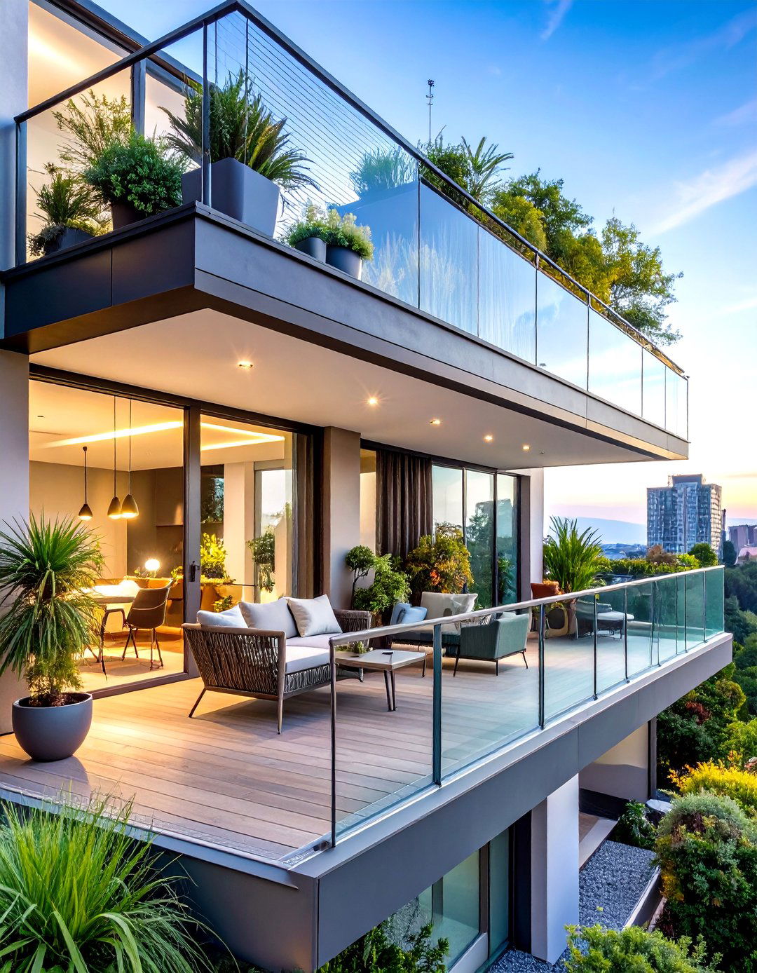 Contemporary Glass Loft Balcony Showcase - 20 Loft Balcony Ideas