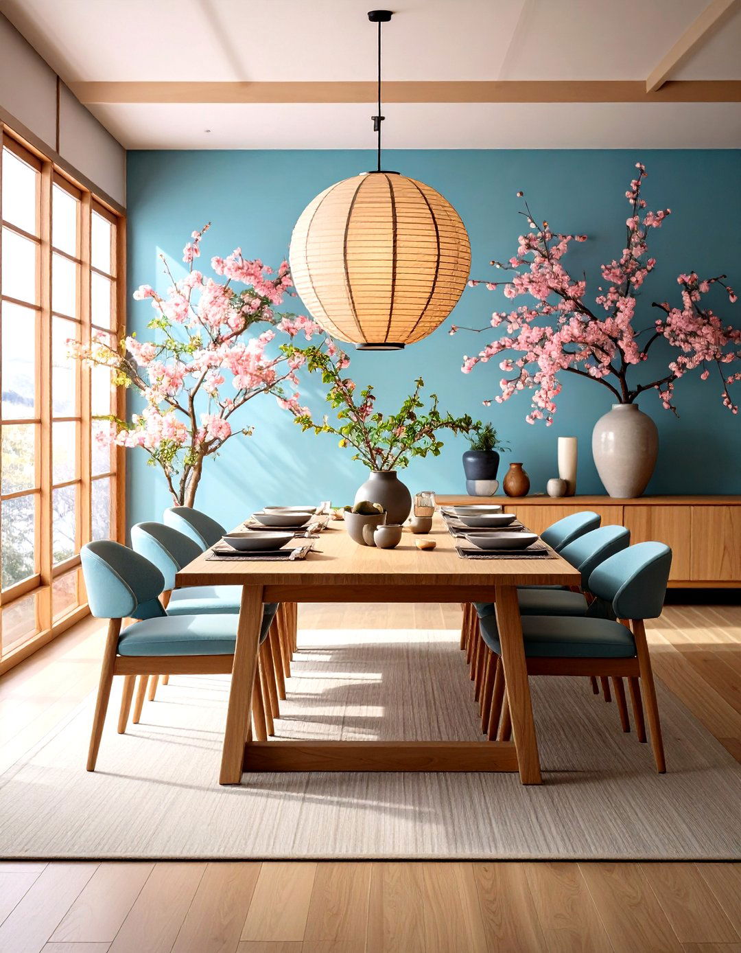 Contemporary Japandi Japanese Dining Room - 20 Japanese Dining Room Ideas