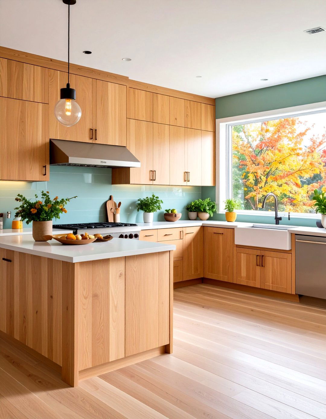 Contemporary Kitchen Wainscoting with Horizontal Planks - 20 Kitchen Wainscoting Ideas