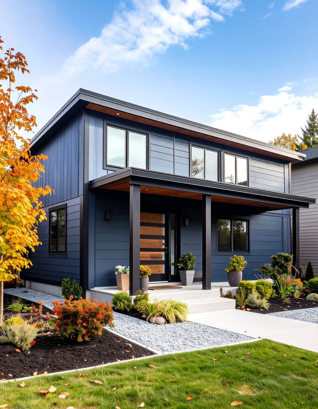 Contemporary Metal Mobile Home Siding with Clean Lines - 20 Mobile Home Siding Design Ideas