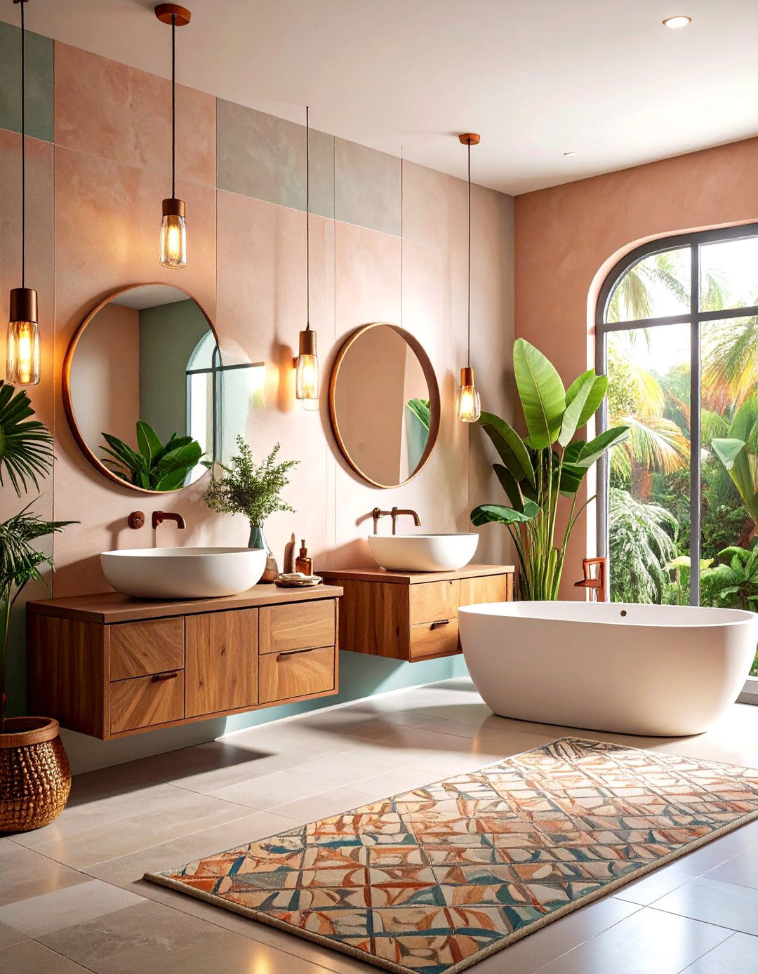 Contemporary Mexican Bathroom Fusion - 20 Mexican Bathroom Ideas