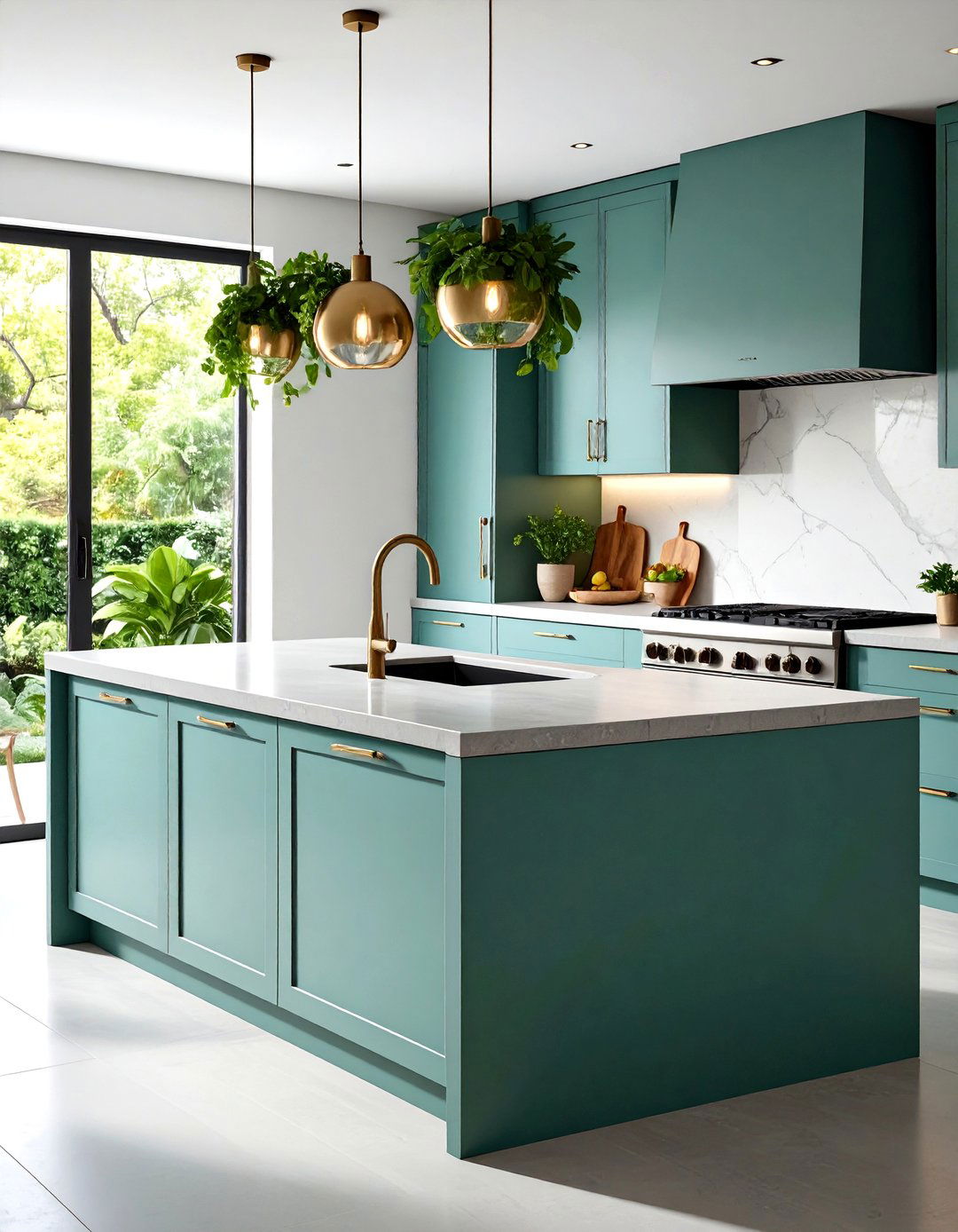 Contemporary Microcement Kitchen Countertops - 20 Microcement Kitchen Ideas