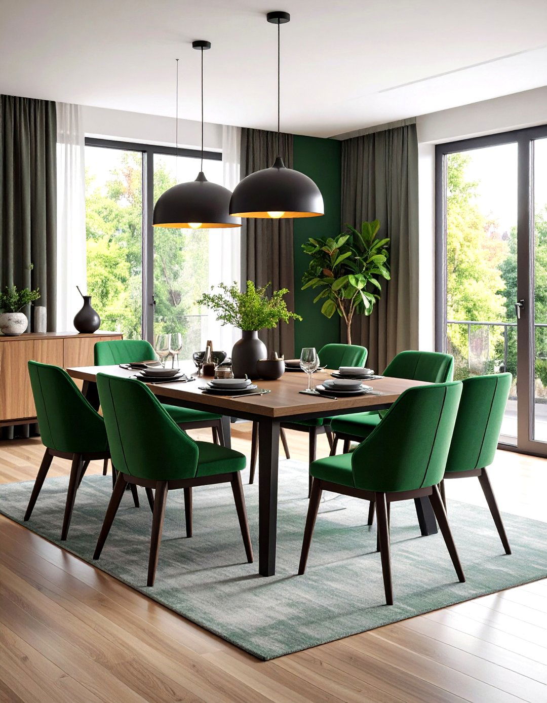 Contemporary Minimalism - 20 Sunroom Dining Room Ideas