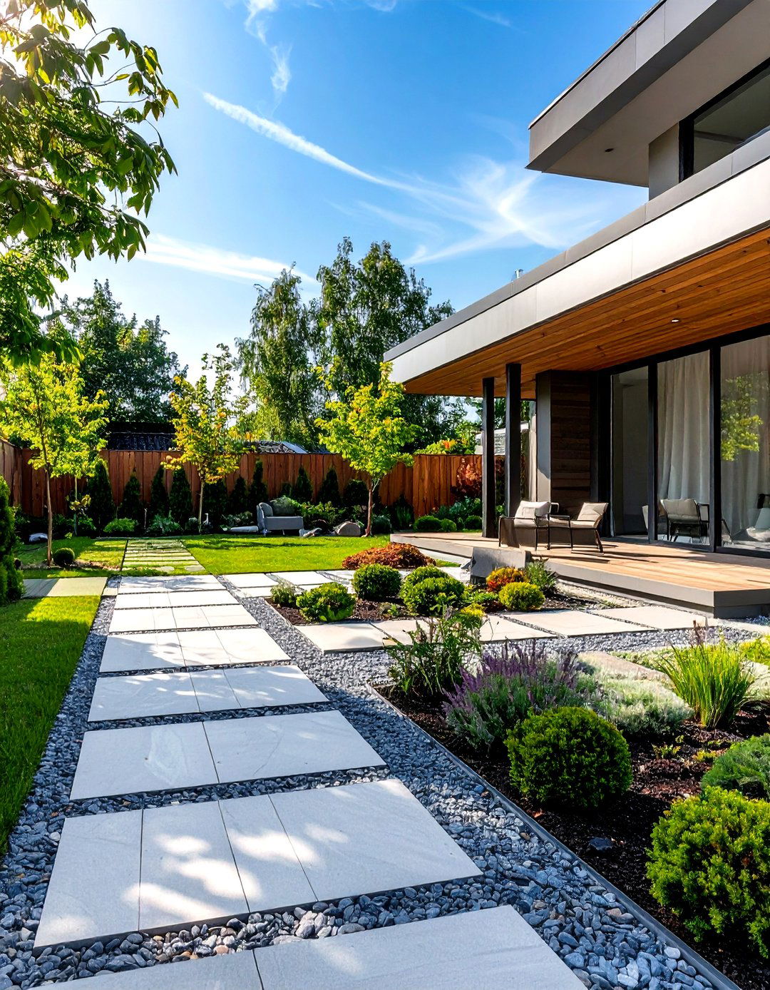 Contemporary Minimalist Low Maintenance Backyard Landscaping - 20 Low Maintenance Backyard Landscaping Ideas