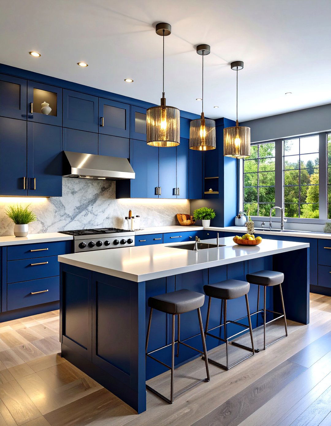 Contemporary Open Concept Kitchen With Stainless Steel Appliances - 20 Kitchen With Stainless Steel Appliances