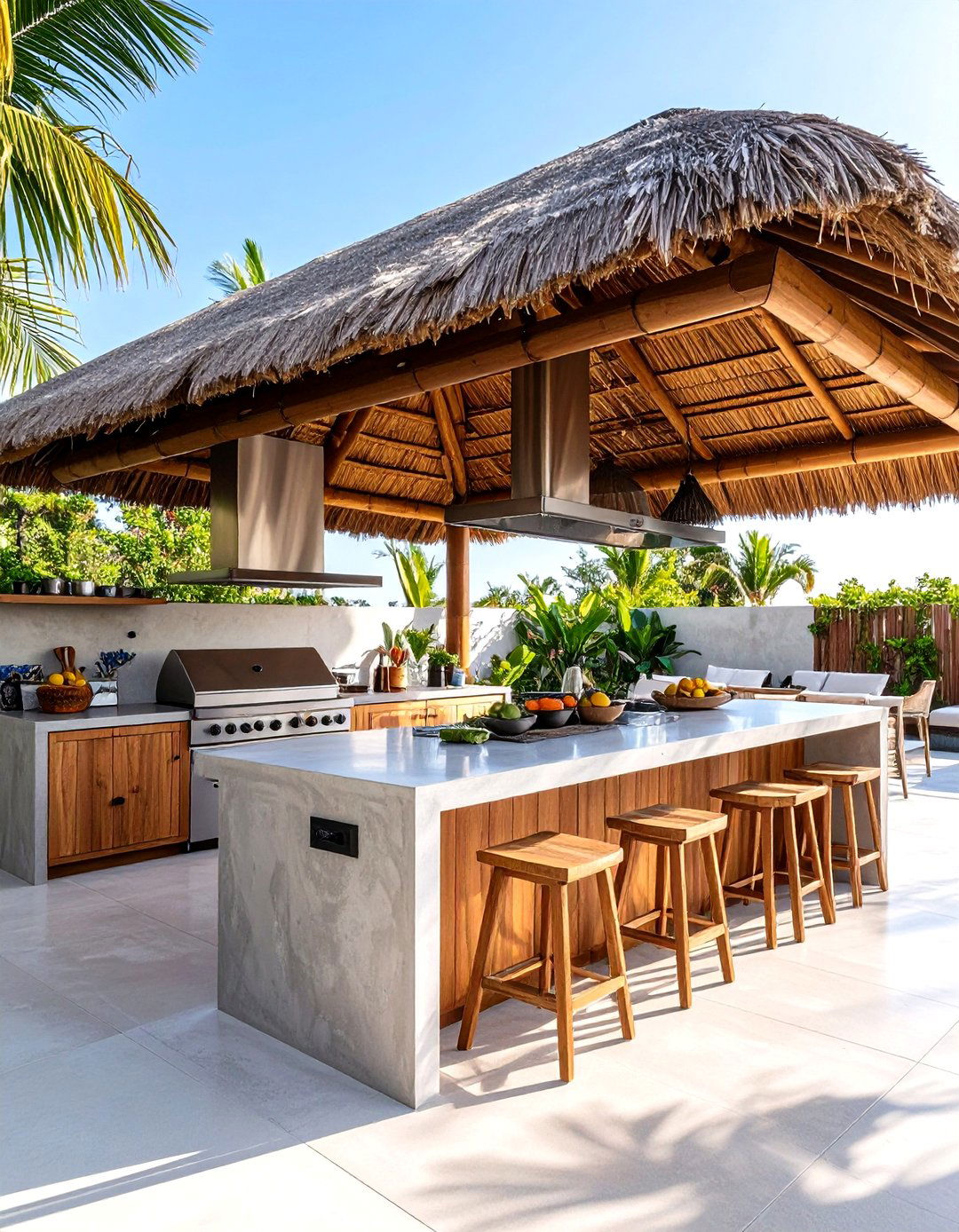 Contemporary Palapa Mexican Outdoor Kitchen - 20 Mexican Outdoor Kitchen Ideas