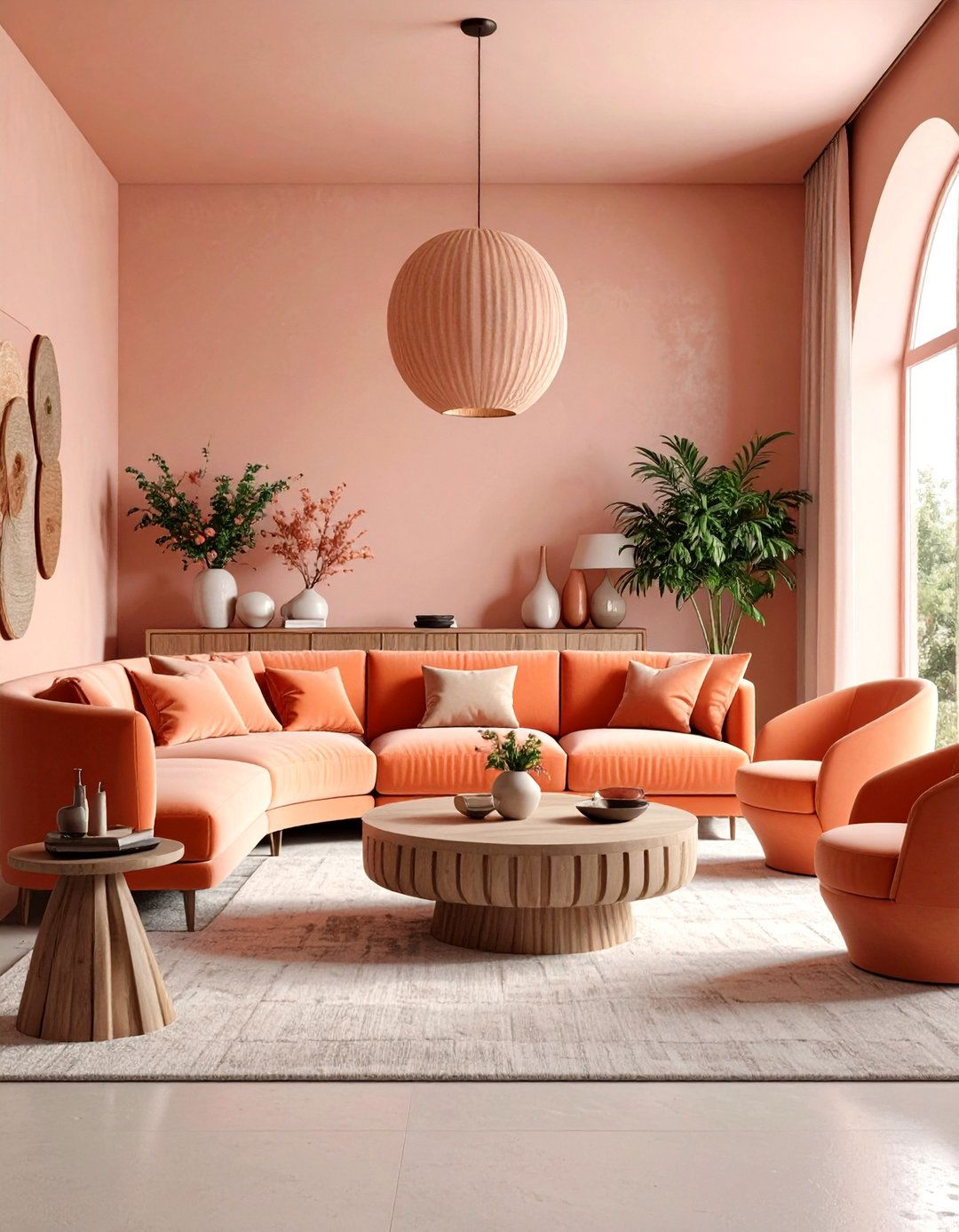 Contemporary Pink Living Room with Current Trends - 20 Pink Living Room Ideas