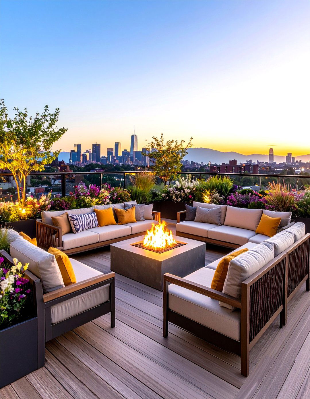 Contemporary Urban Rooftop Terrace Design - 20 Terrace Design Ideas
