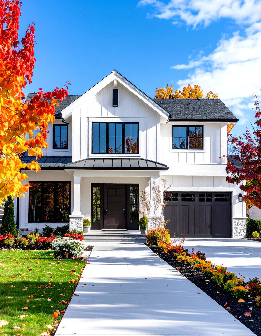 Contemporary White Ranch Exterior - 20 White Home Exterior Ideas