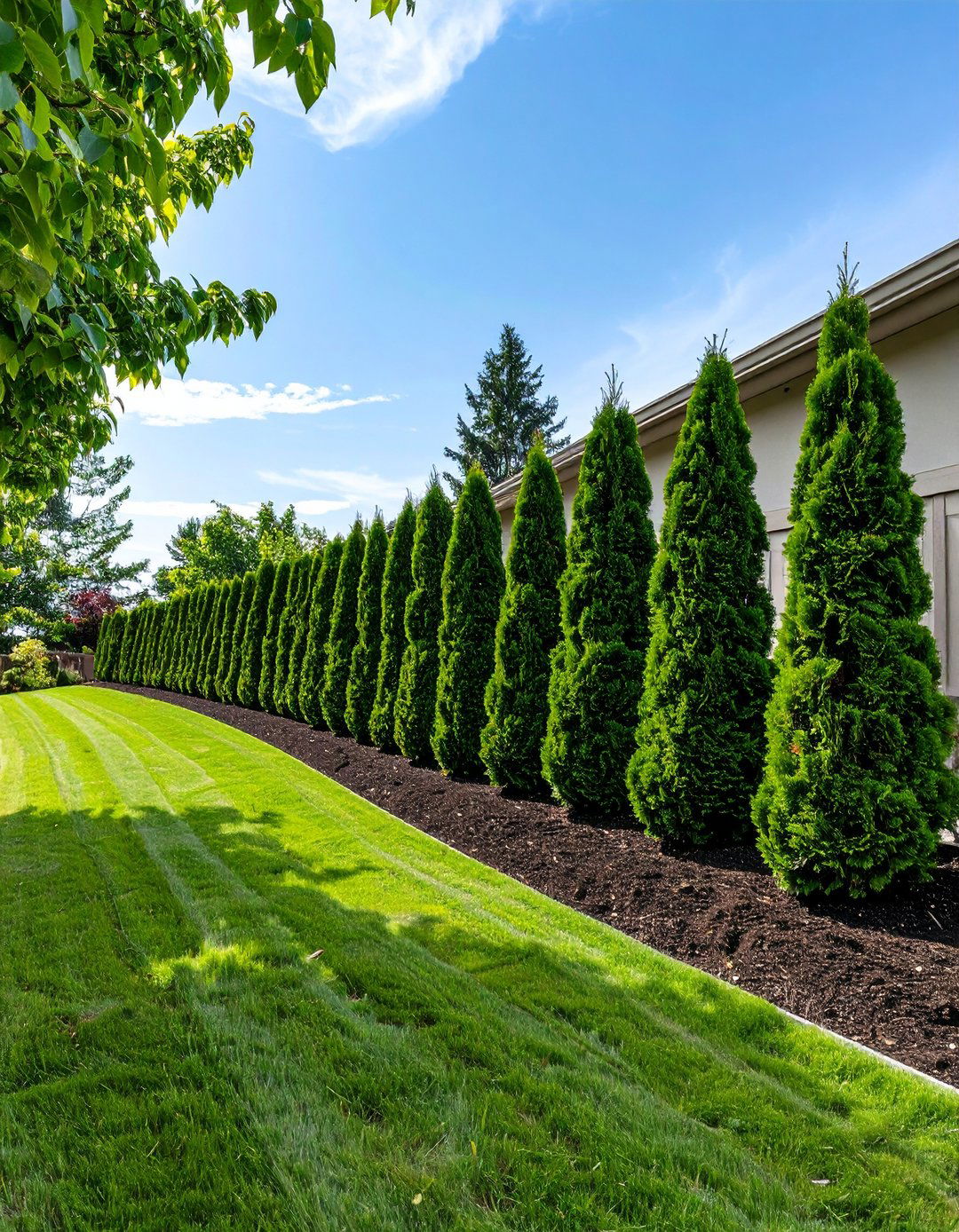 Contour Privacy Planting for Secluded Backyard Corners - 20 Down Sloped Backyard Ideas