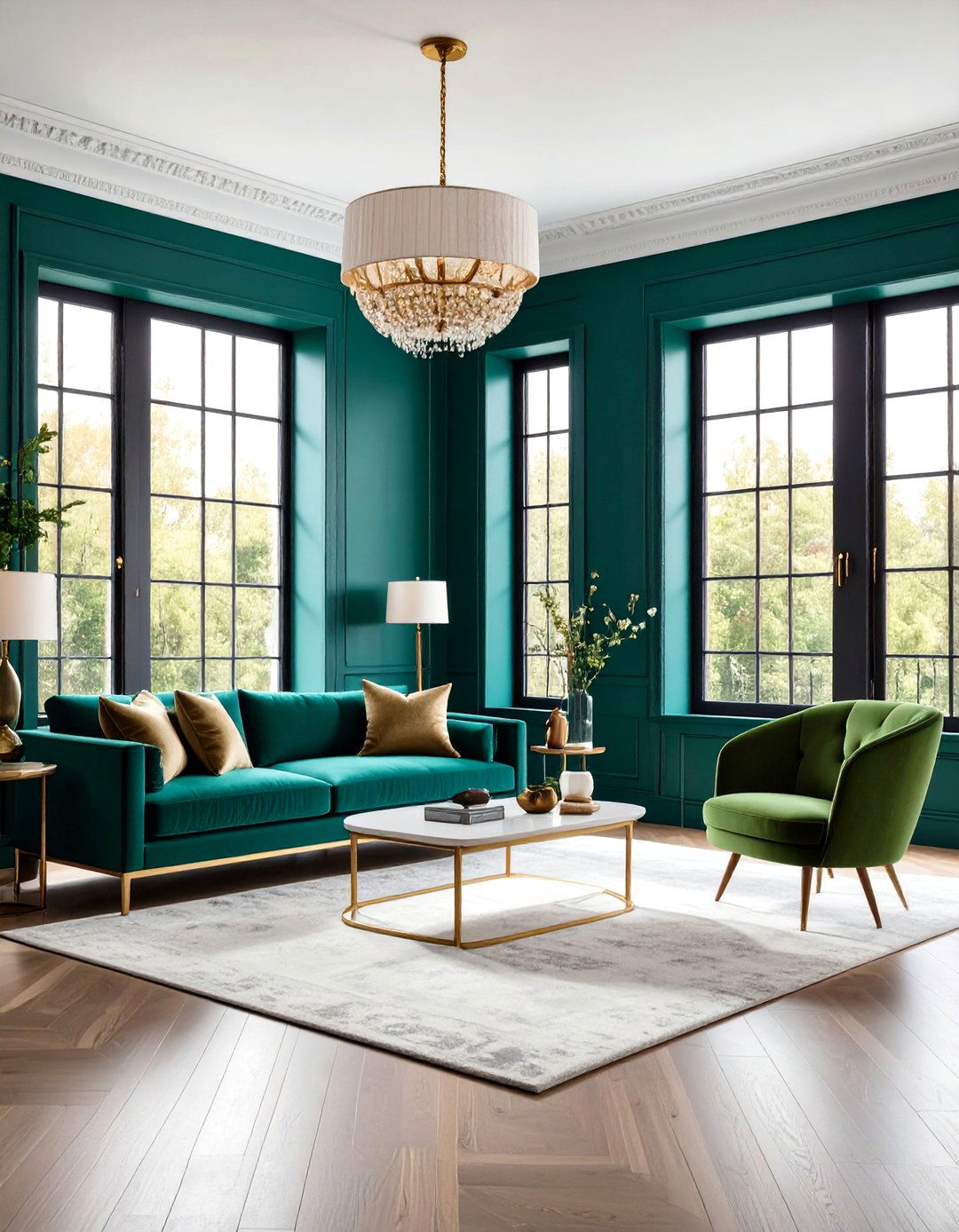 Contrasting Bold Color Window Trim - 20 Modern Window Trim Ideas