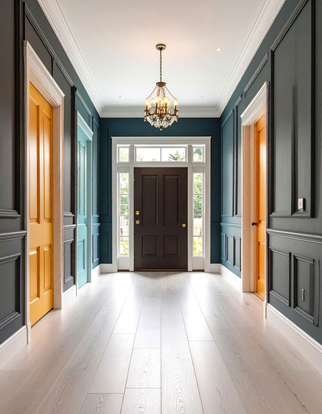 Contrasting Color Molding - 20 Wall Molding Ideas