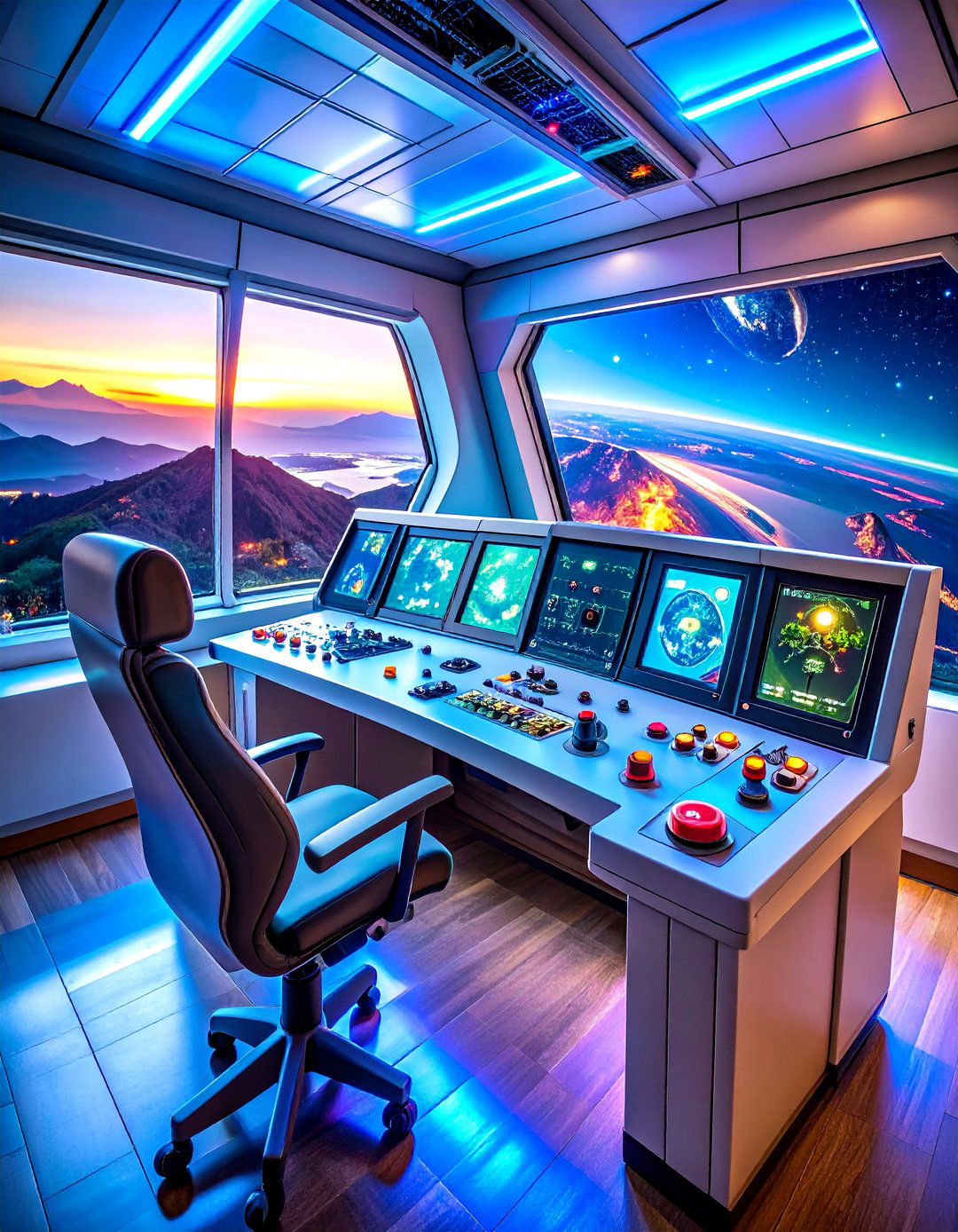 Control Panel Play Stations - 20 Space-themed Room Ideas