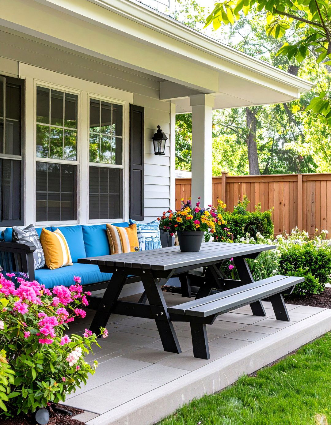 Convertible Bench to Picnic Table - 20 Front Porch Bench Ideas