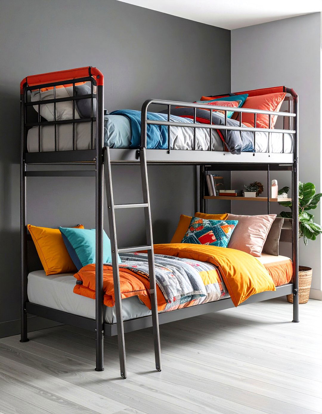 Convertible Futon Bunk for Shared Sibling Room - 20 Futon Bedroom Ideas