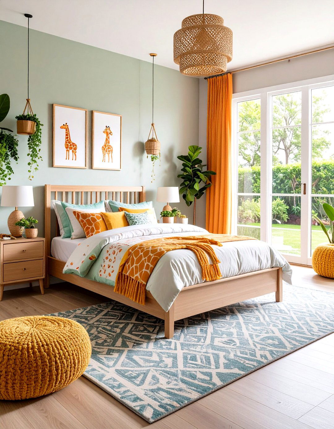Convertible Giraffe Bedding Set - 20 Giraffe Nursery Ideas