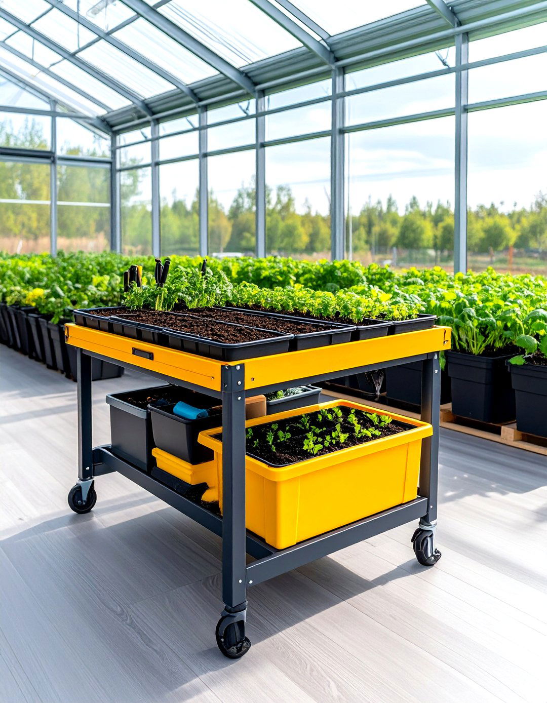 Convertible Potting Table Doubles as Social Bar - 20 Greenhouse Decor Ideas