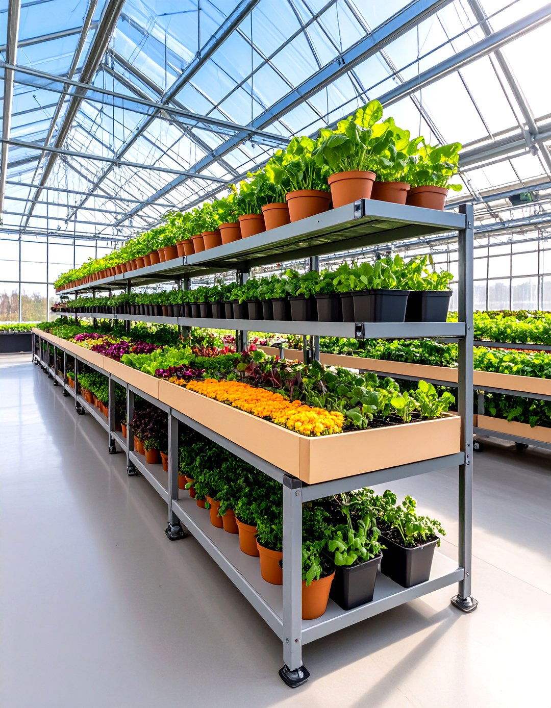 Convertible Staging Table Shelf Hybrids for Peak Versatility - 20 Greenhouse Shelving Ideas