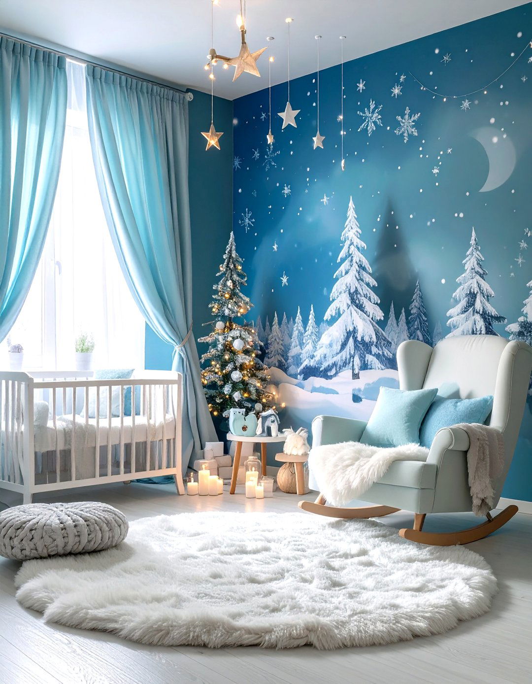 Cool Frozen Winter Wonderland Disney Nursery - 20 Disney Nursery Ideas