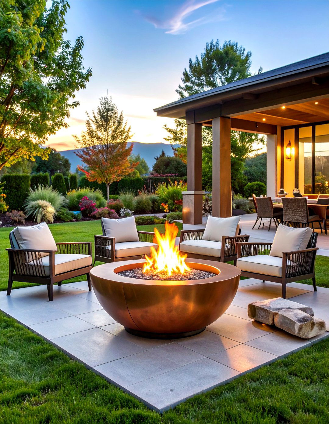 Copper Bowl Wood Burning Fire Pit - 20 Wood Burning Fire Pit Ideas
