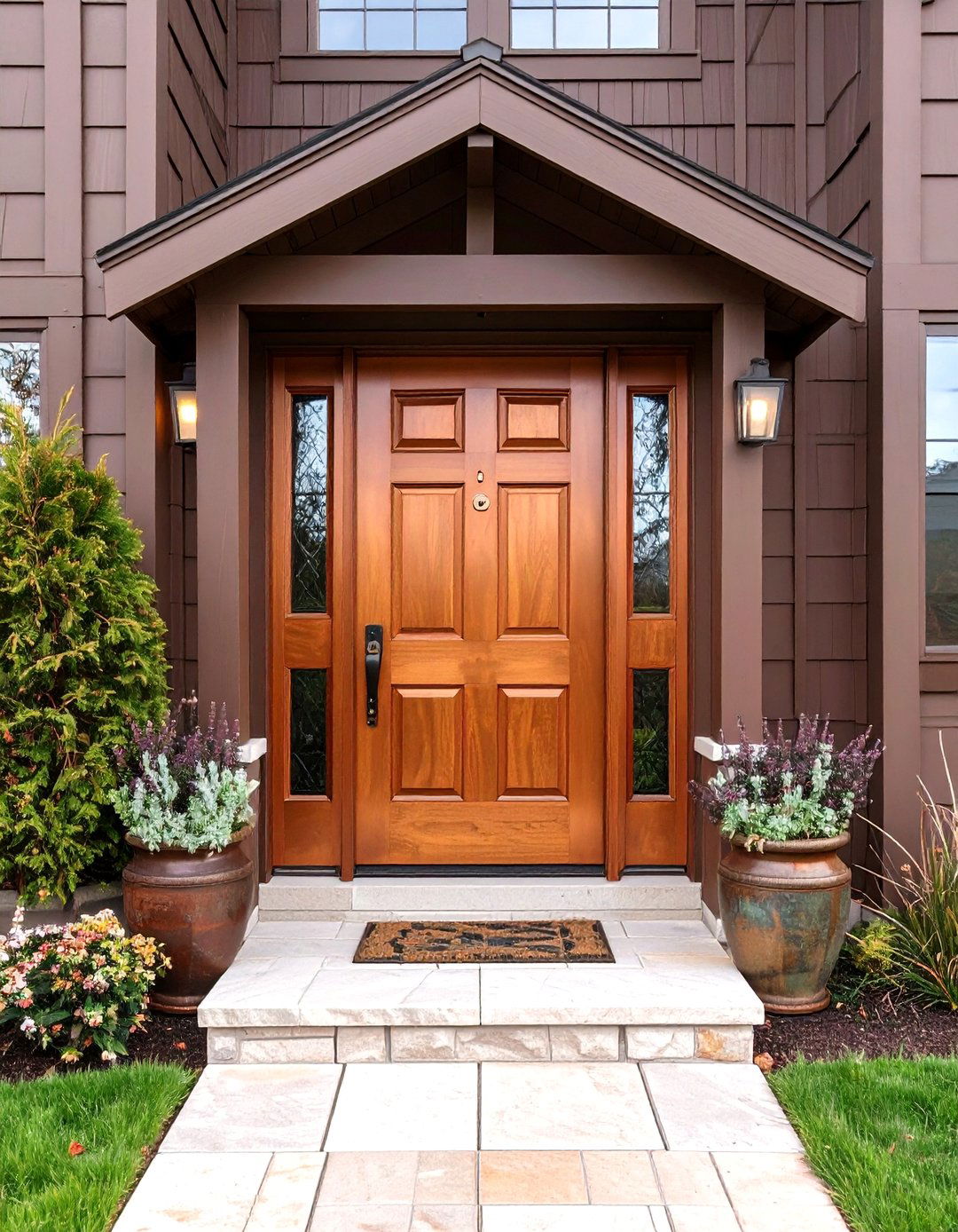Copper Brown House Front Door Color - 20 Brown House Front Door Colors